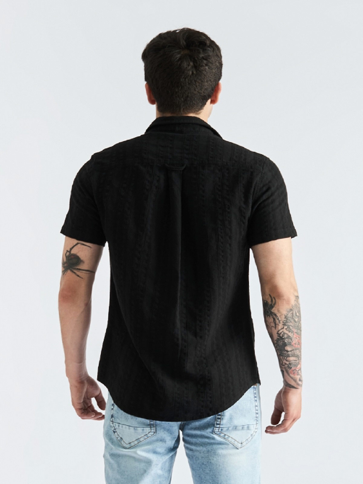 CAMISA MANGA CORTA ALGODÓN HOMBRE PARADA 111 ELVIS - 2
