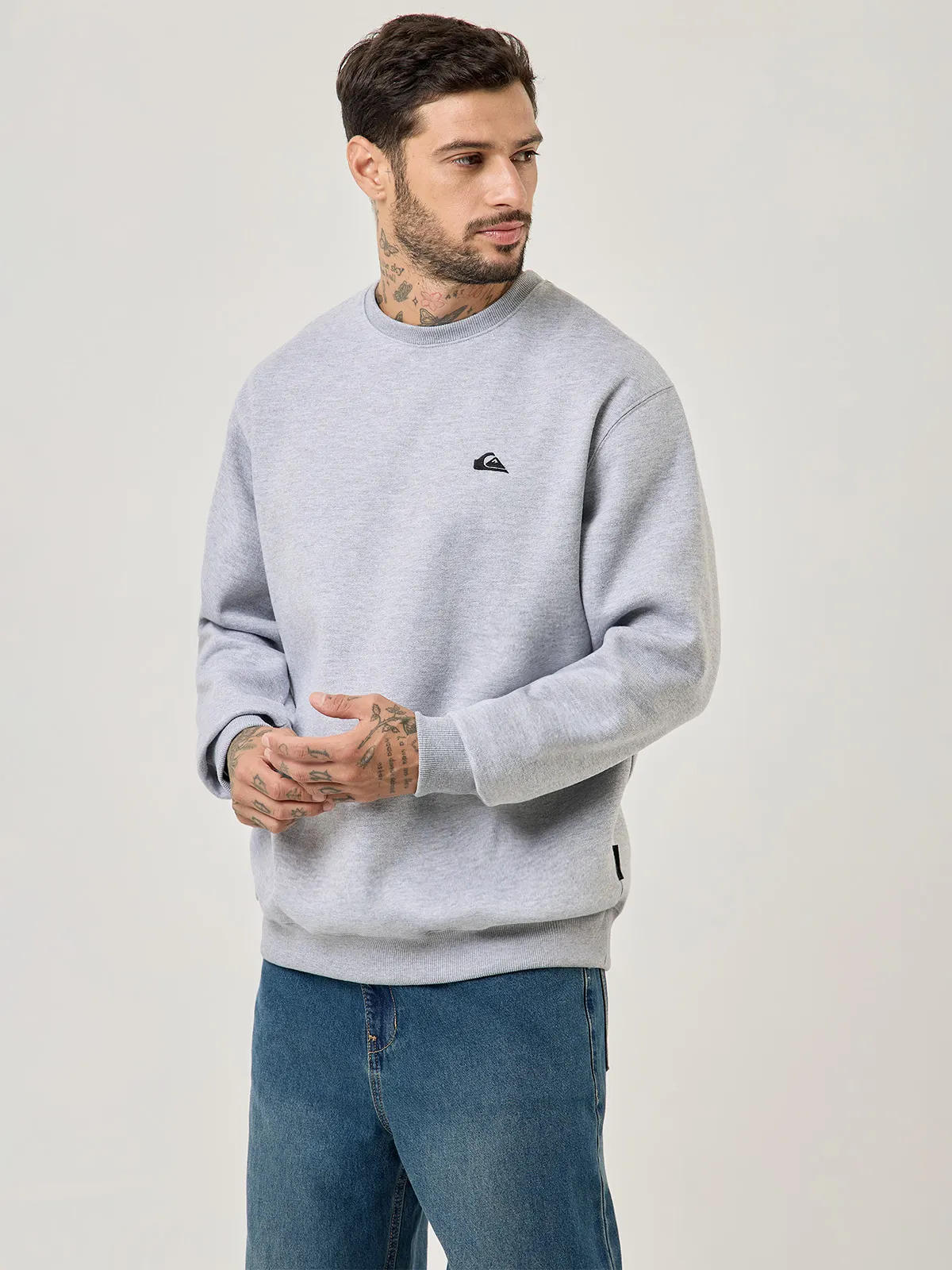 POLERA HOMBRE QUIKSILVER HOODIE BASCI CREW YOUNG MEN 2.0 - 3