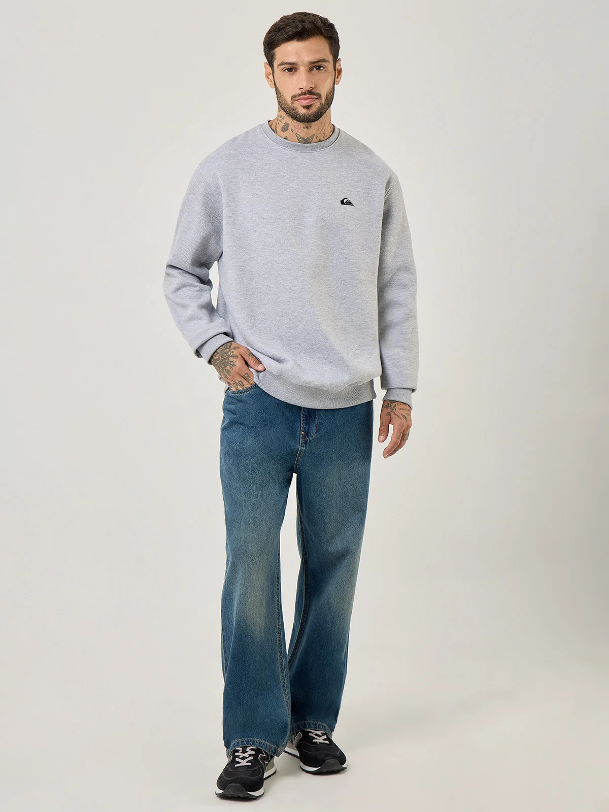 POLERA HOMBRE QUIKSILVER HOODIE BASCI CREW YOUNG MEN 2.0 - 5