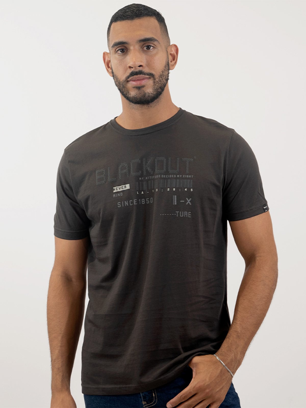 POLO MANGA CORTA ALGODÓN HOMBRE BLACKOUT BASICO 053 H25 - 1