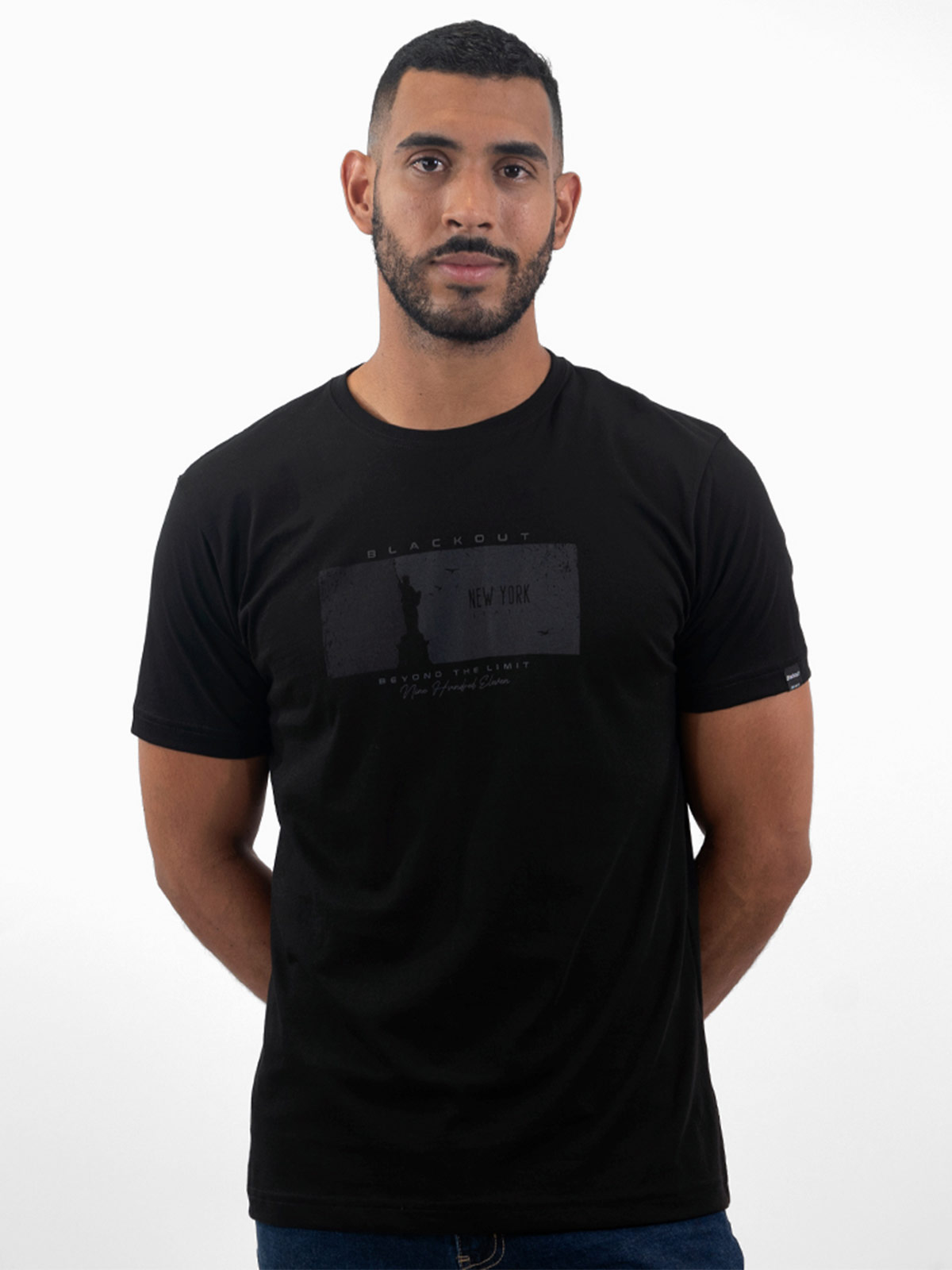 POLO MANGA CORTA ALGODÓN HOMBRE BLACKOUT BASICO 060 H26 - 1