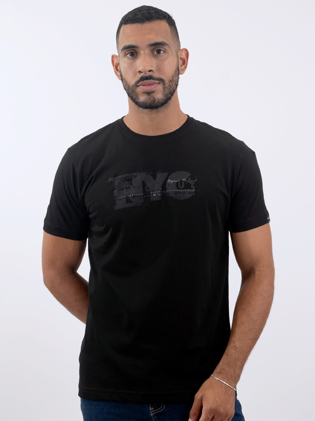 POLO MANGA CORTA ALGODÓN HOMBRE BLACKOUT 061 H26 - 1