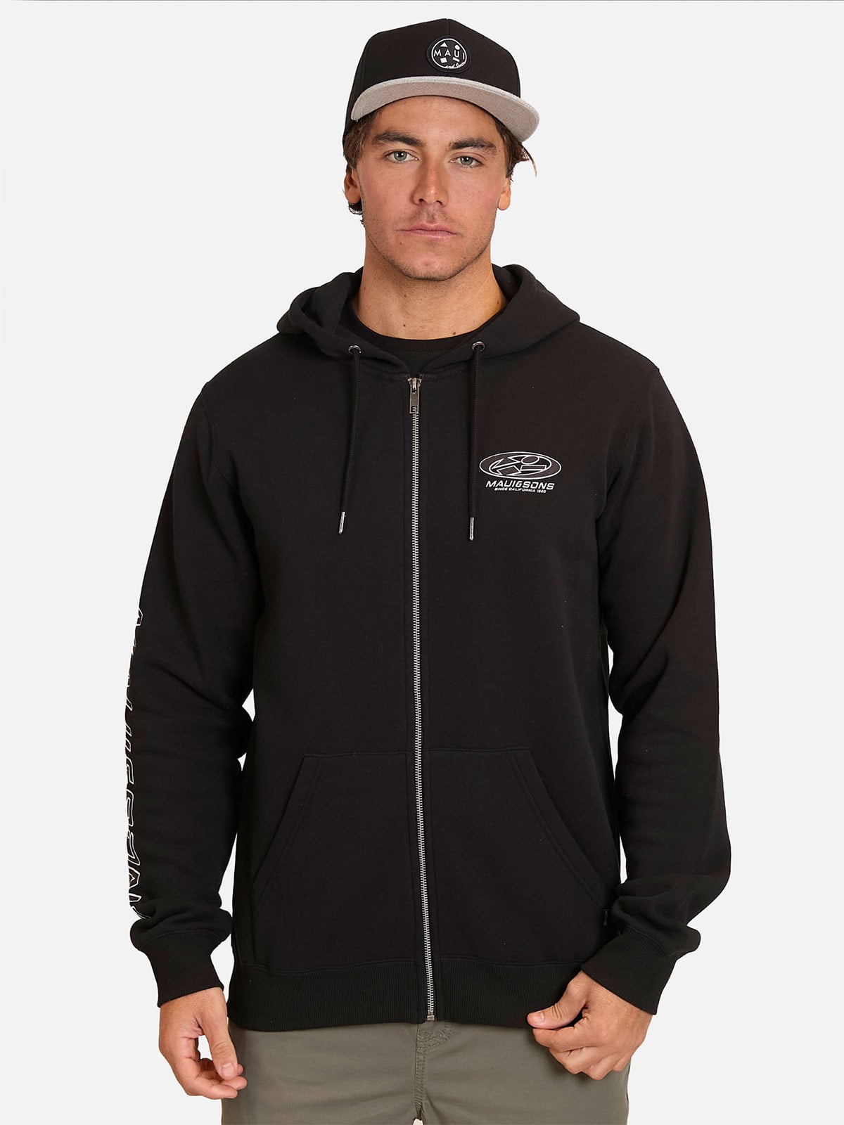 POLERA HOMBRE MAUI AND SONS FULL ZIPPER 5O767 - 1