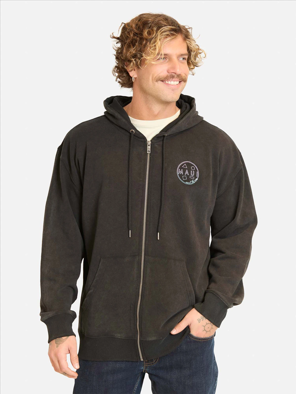POLERA HOMBRE MAUI AND SONS FULL ZIPPER 5O226 - 1