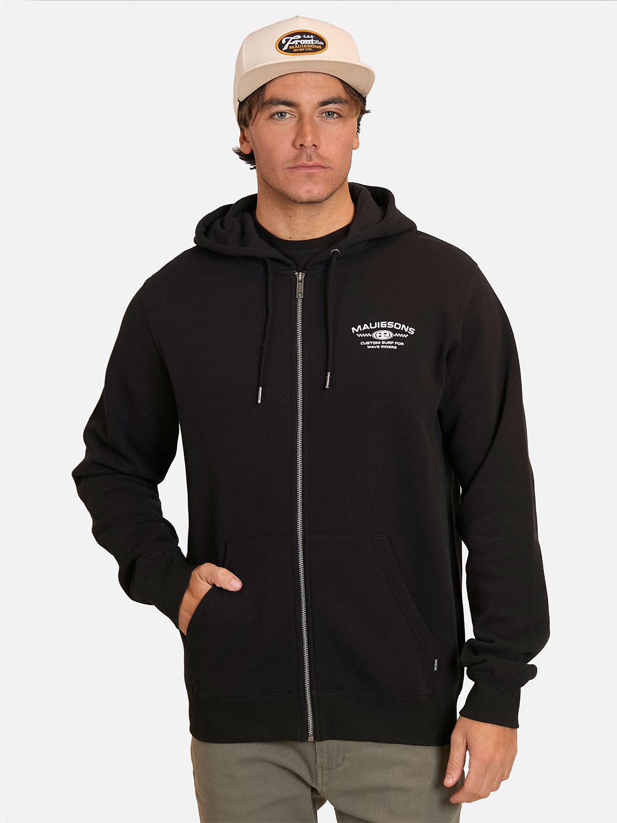 POLERA HOMBRE MAUI AND SONS FULL ZIPPER 5O765 - 1