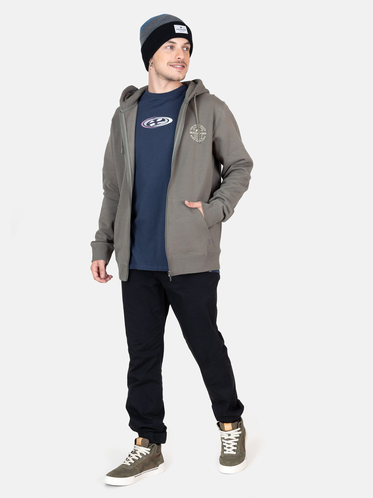 POLERA HOMBRE MAUI AND SONS FULL ZIPPER 5O566 - 4
