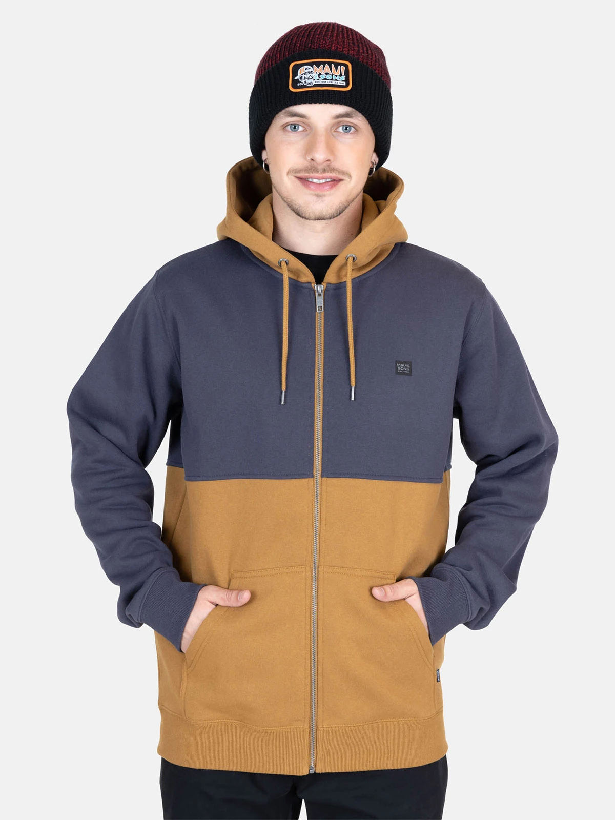 POLERA HOMBRE MAUI AND SONS FULL ZIPPER 5O296 - 1