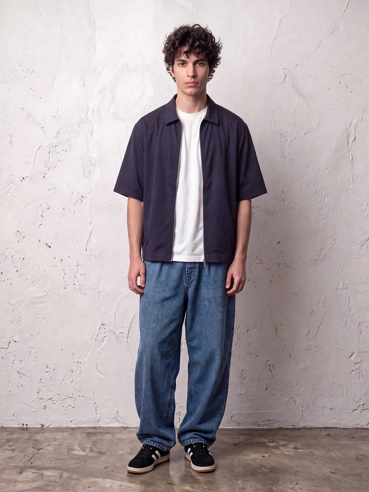 CAMISA MANGA CORTA HOMBRE INDEX RELAXED CON CIERRE - 4