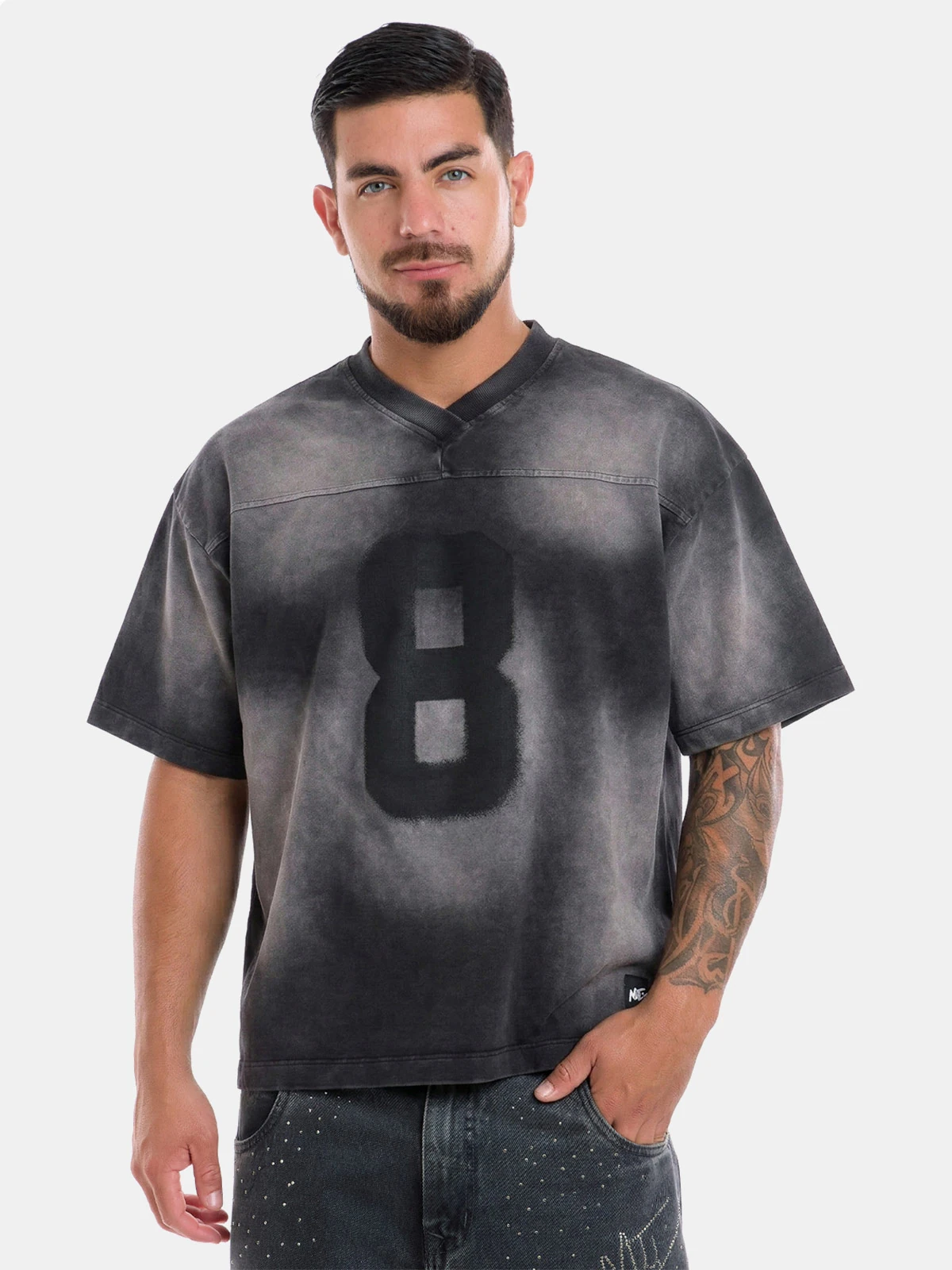 POLO MANGA CORTA BOXY FIT HOMBRE METAL JEANS HUIT METAL HUIT - 1