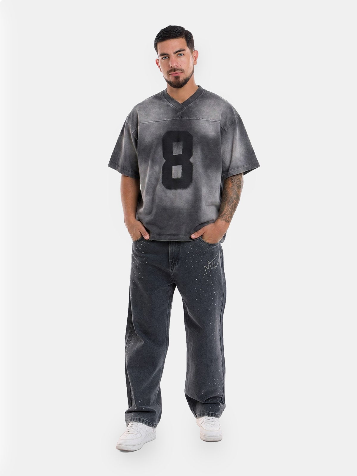 POLO MANGA CORTA BOXY FIT HOMBRE METAL JEANS HUIT METAL HUIT - 3