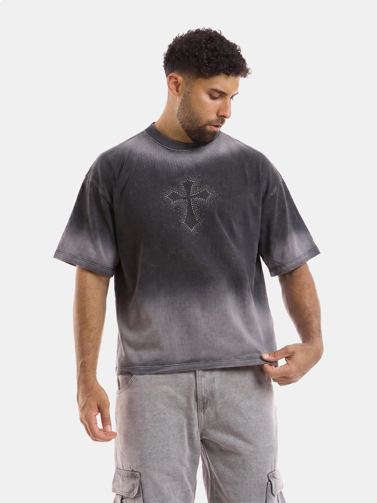 POLO MANGA CORTA BOXY FIT HOMBRE METAL JEAN AZPA METAL AZPA - 1