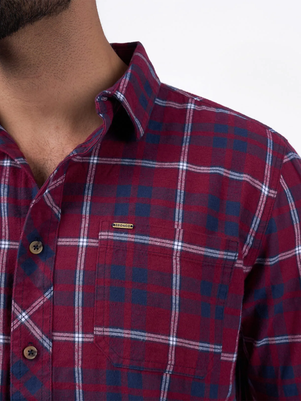 CAMISA MANGA LARGA ALGODÓN HOMBRE BRONCO VI DAVE - 3
