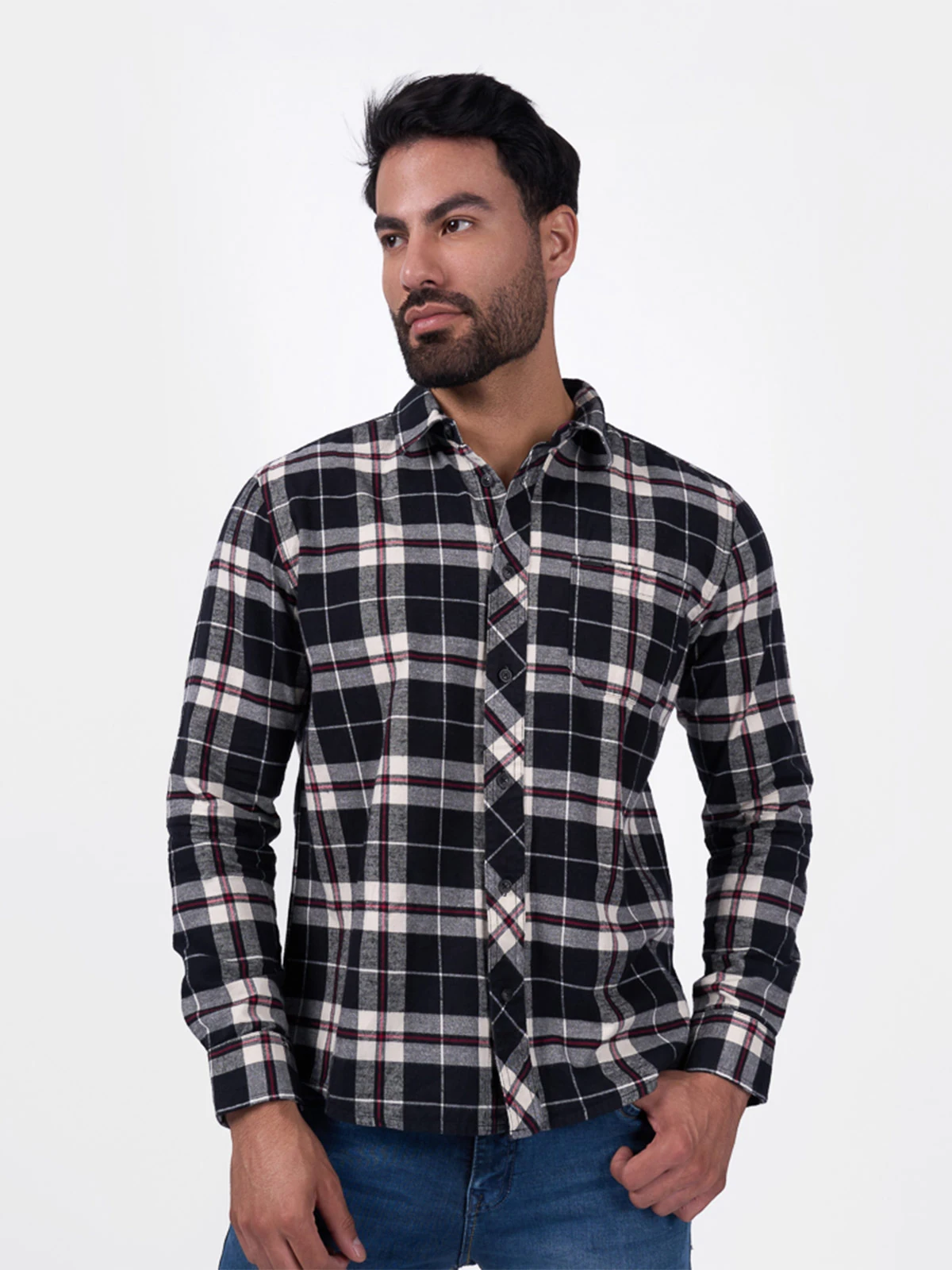CAMISA MANGA LARGA ALGODÓN HOMBRE BRONCO VI DAVE - 1