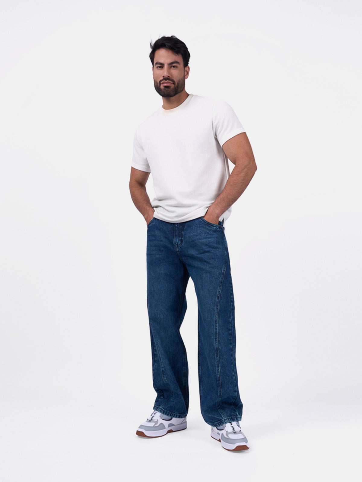 JEAN WIDE LEG HOMBRE BRONCO -D-KUSSMAN - 1