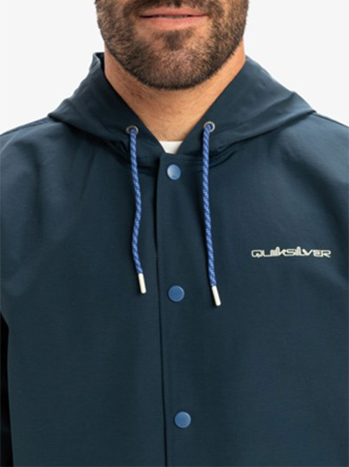 CASACA HOMBRE QUIKSILVER RAIN CLOUD HOODED COACH 2.0 - 3