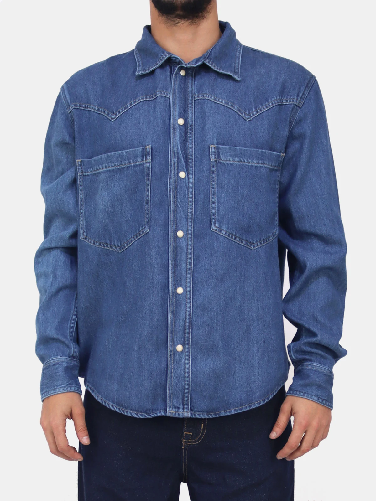 CAMISA MANGA LARGA HOMBRE KAYRA MAN WESTERN DENIM - 1