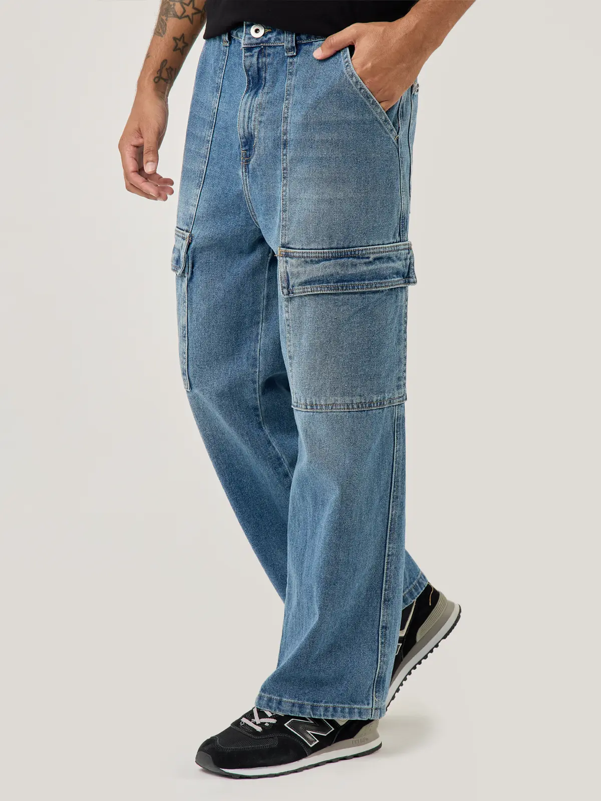 JEANS CARGO HOMBRE BARBADOS - 3