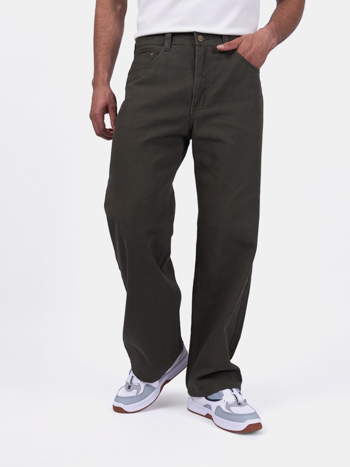 PANTALÓN BAGGY FIT ALGODÓN HOMBRE BRONCO BAGGY BULL - 2