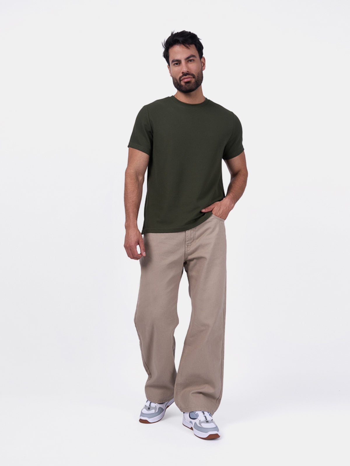 PANTALÓN BAGGY FIT ALGODÓN HOMBRE BRONCO BAGGY BULL - 1