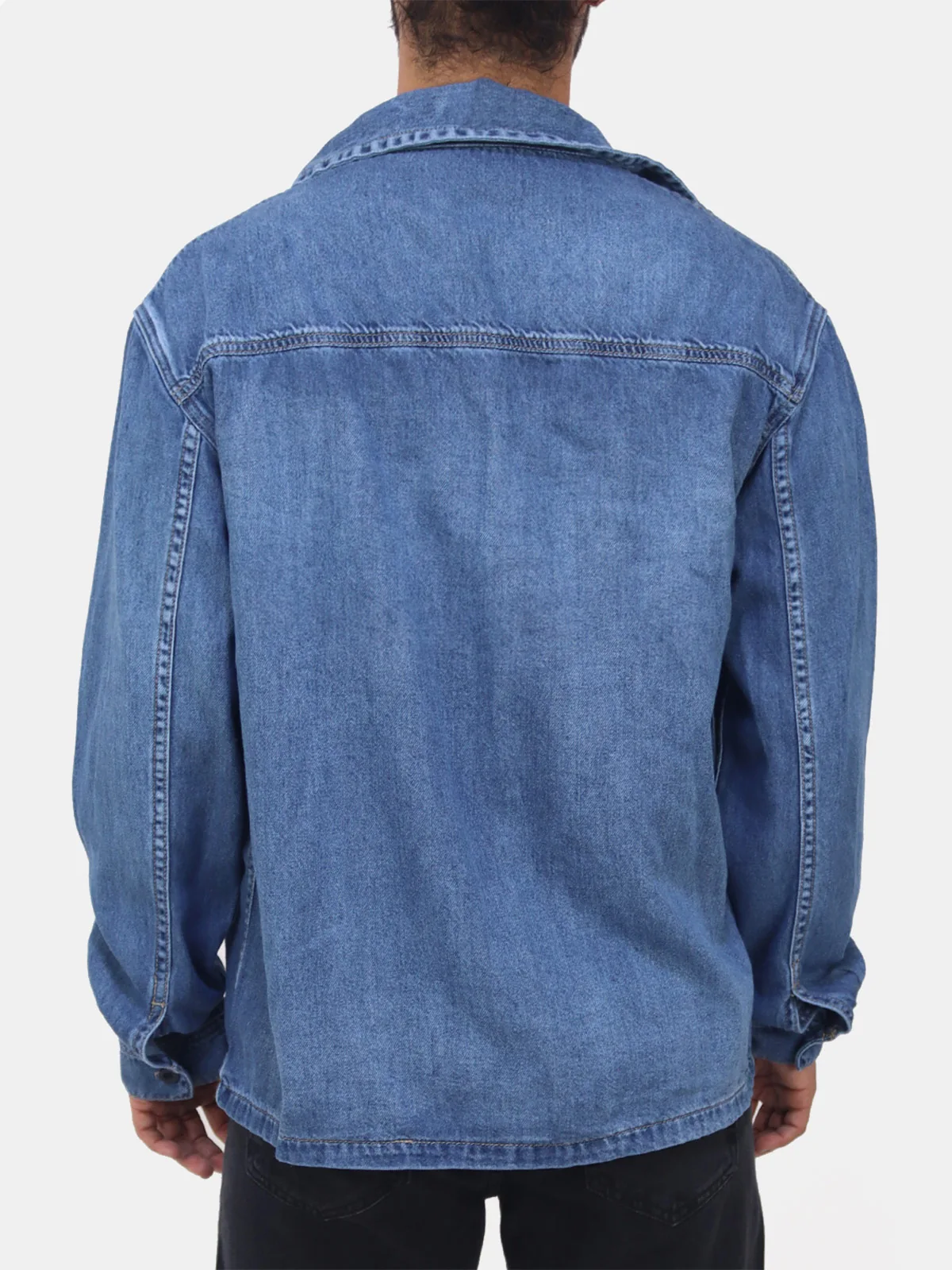 CAMISA BOXY FIT MANGA LARGA HOMBRE KAYRA MAN  - 2
