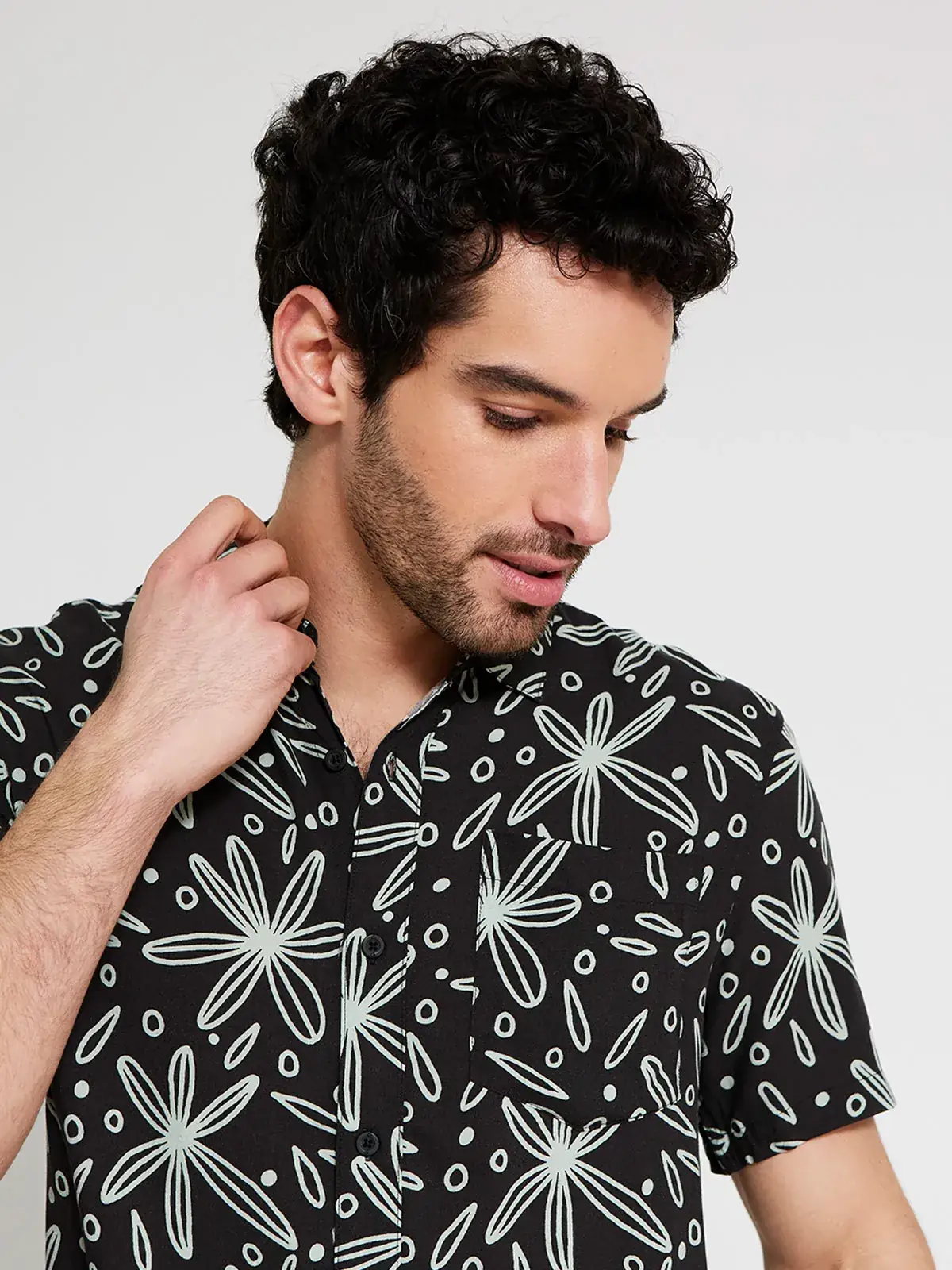 CAMISA MANGA CORTA HOMBRE CLOUDBREAK NEGRO - 3
