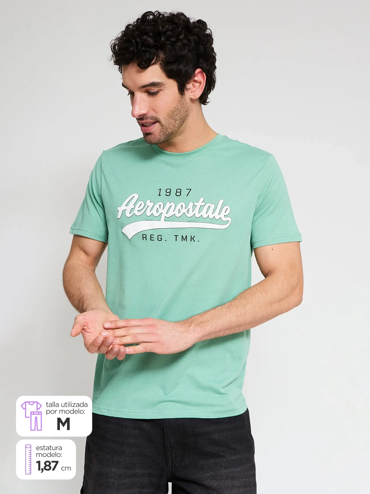 POLO MANGA CORTA ALGODÓN HOMBRE AERO - 1