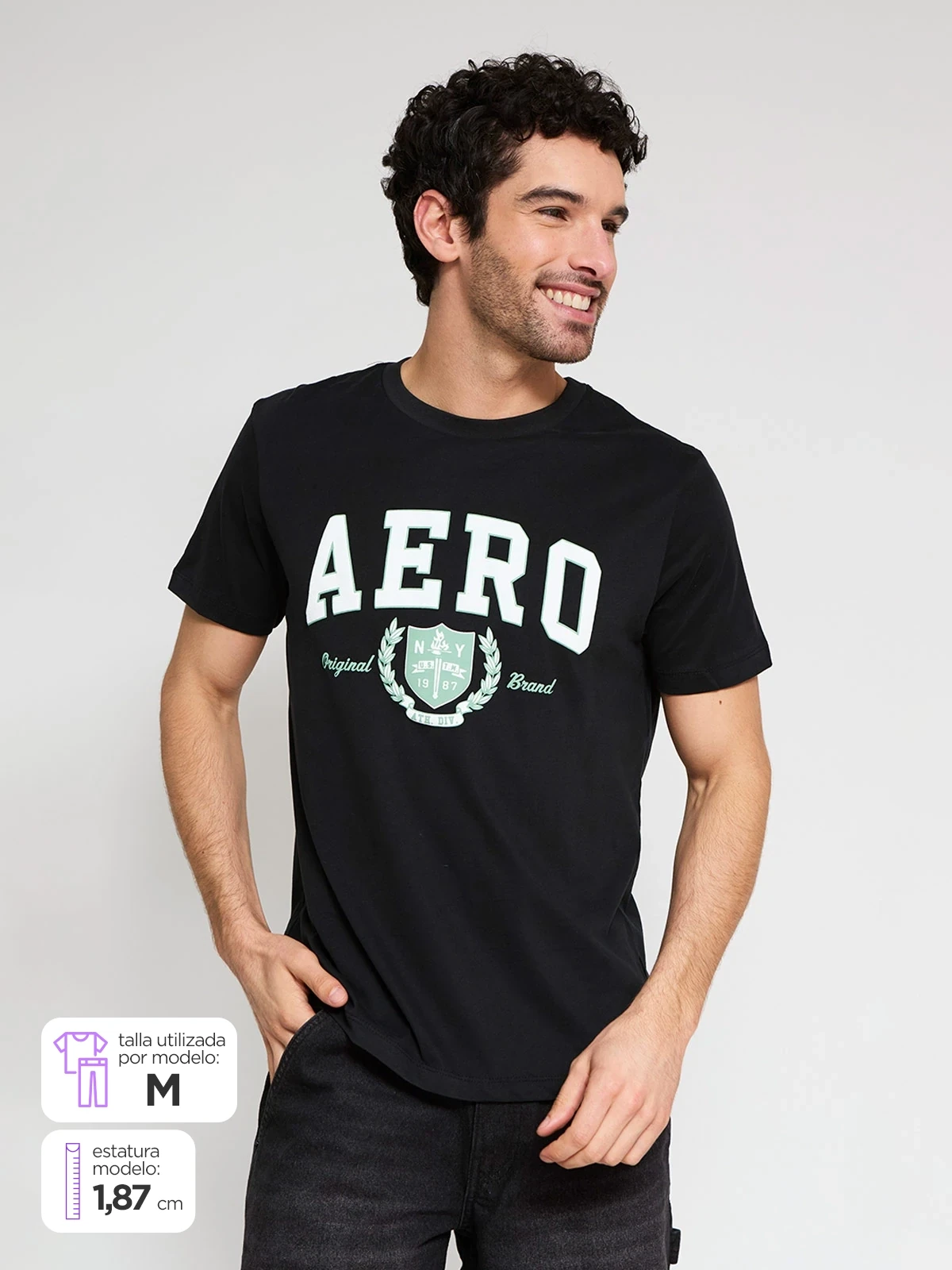 POLO MANGA CORTA ALGODÓN HOMBRE AERO - 1