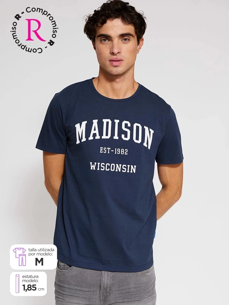 POLO MANGA CORTA ALGODÓN HOMBRE ROBERT LEWIS  - 1