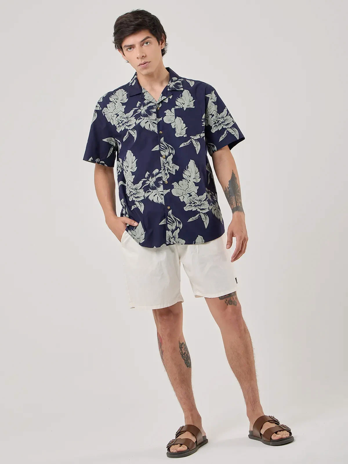 CAMISA MANGA CORTA ALGODÓN HOMBRE ROBERT LEWIS - 5