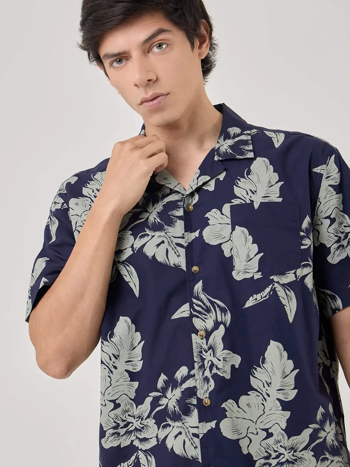 CAMISA MANGA CORTA ALGODÓN HOMBRE ROBERT LEWIS - 4