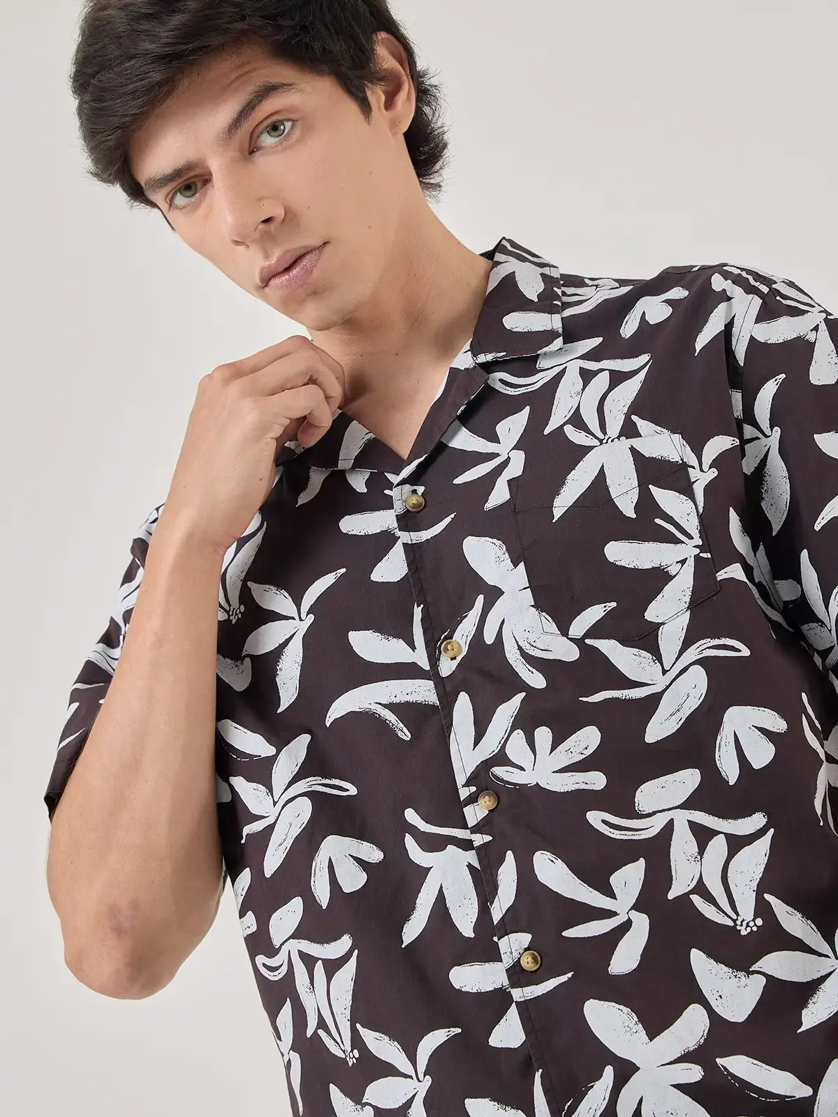 CAMISA MANGA CORTA ALGODÓN HOMBRE ROBERT LEWIS - 4