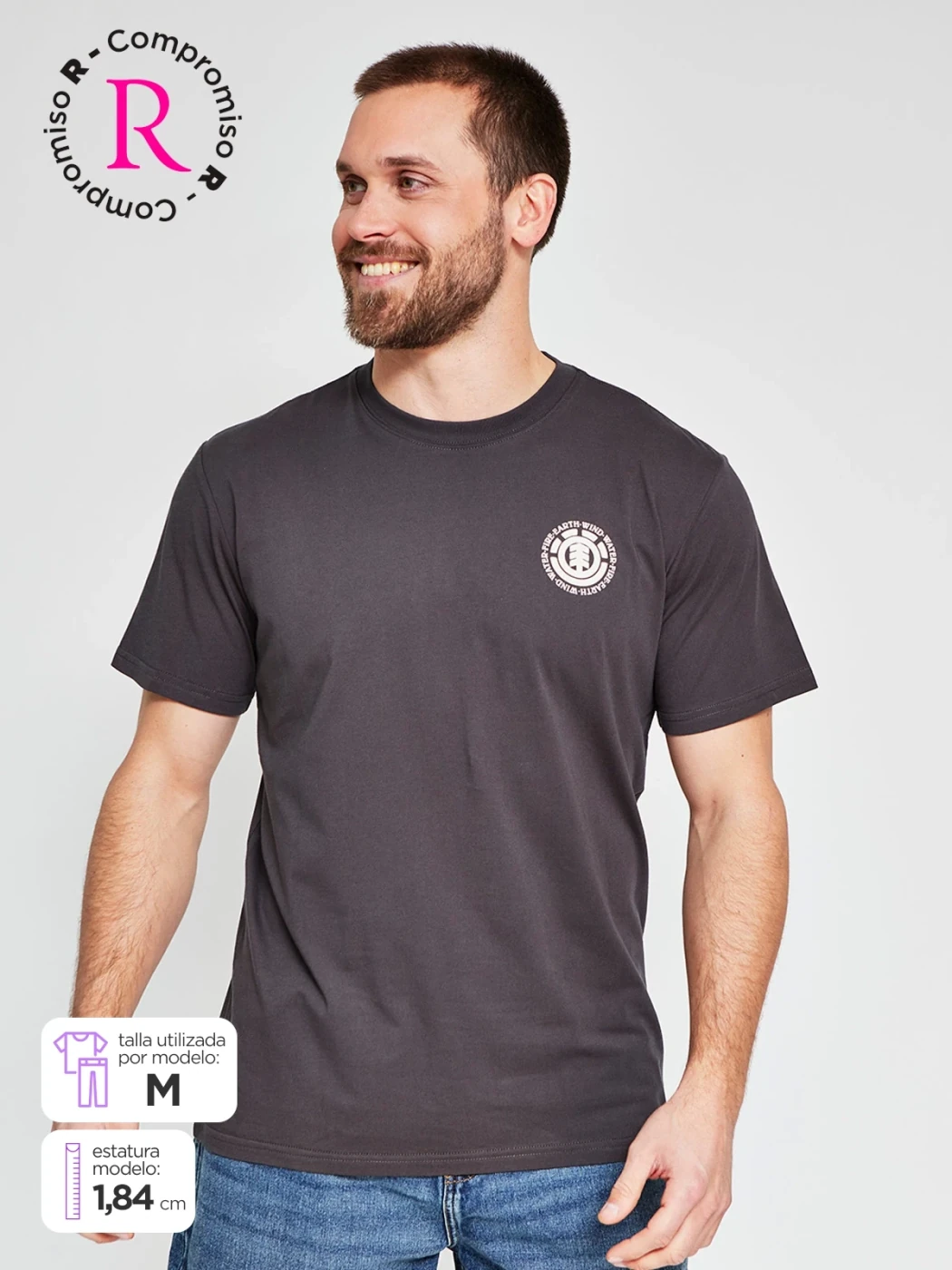 POLO MANGA CORTA ALGODÓN HOMBRE ELEMENT - 1
