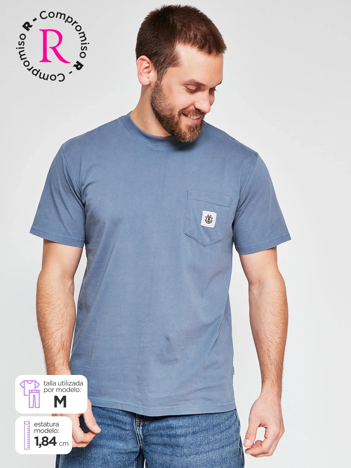 POLO MANGA CORTA ALGODÓN HOMBRE ELEMENT - 1