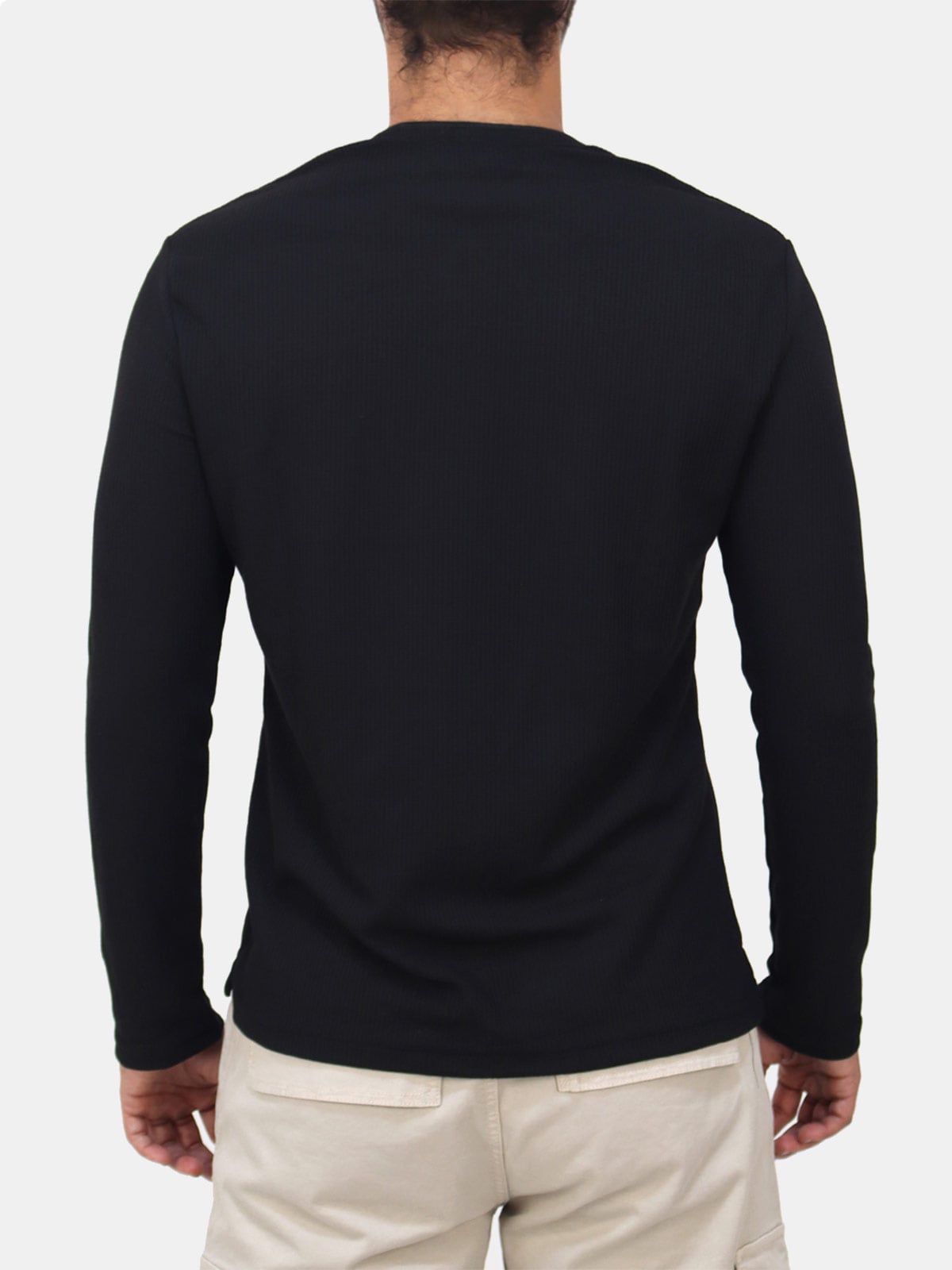 POLO MANGA LARGA HOMBRE KAYRA MAN COLOR ENTERO - 2