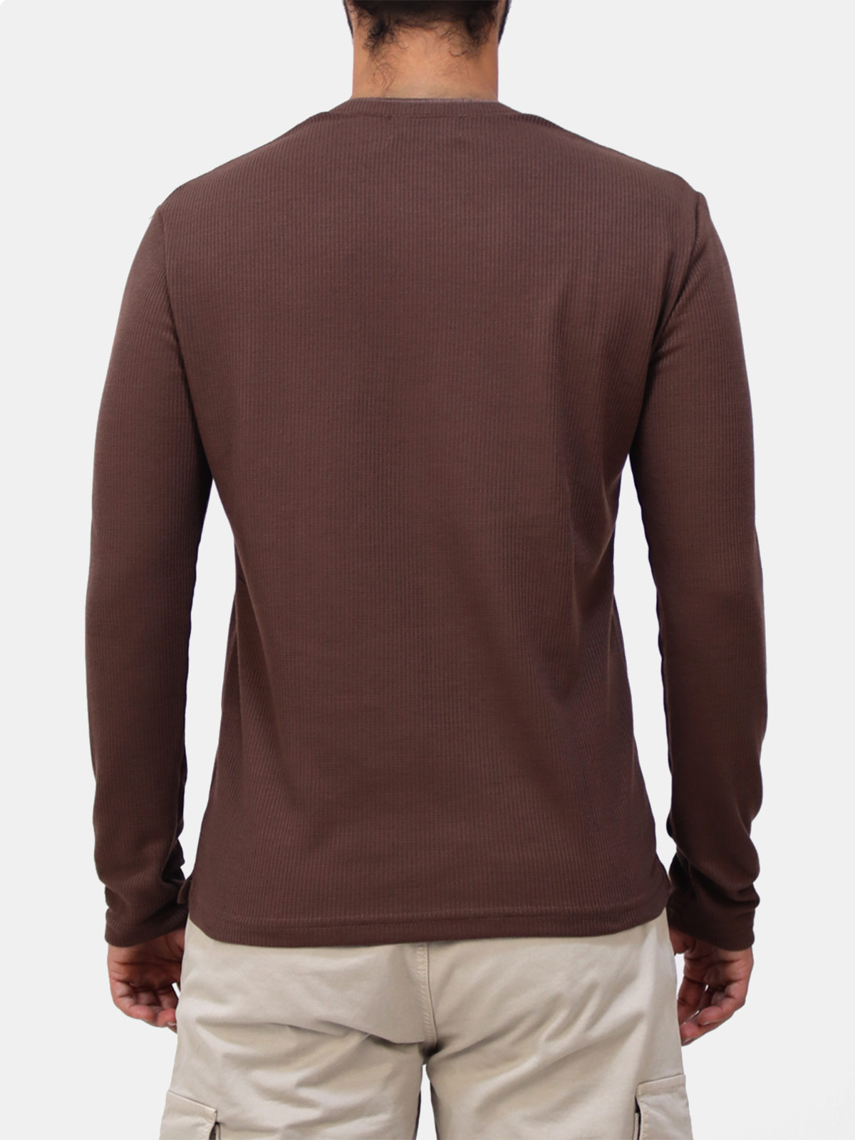 POLO MANGA LARGA HOMBRE KAYRA MAN COLOR ENTERO - 2