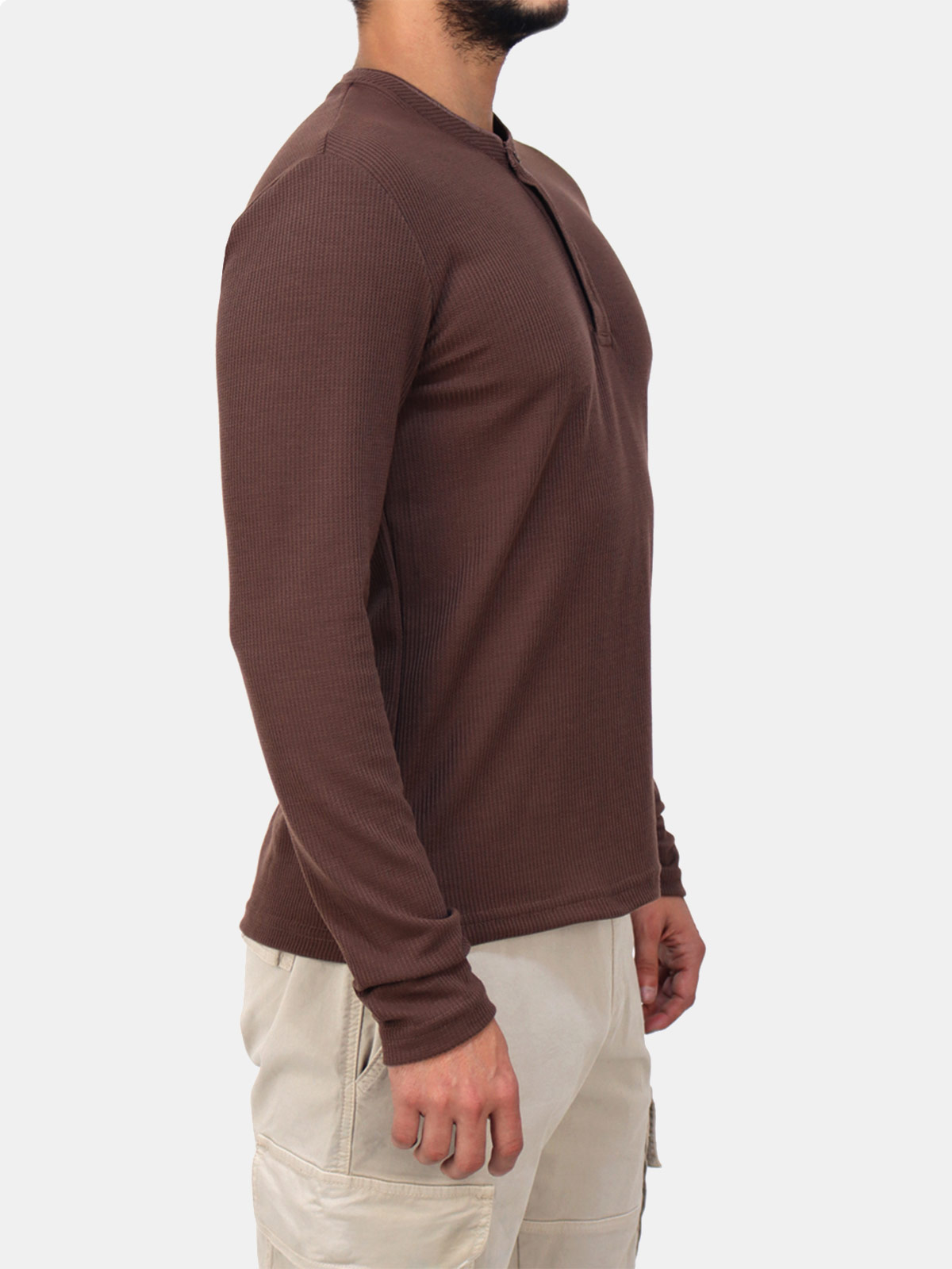 POLO MANGA LARGA HOMBRE KAYRA MAN COLOR ENTERO - 3