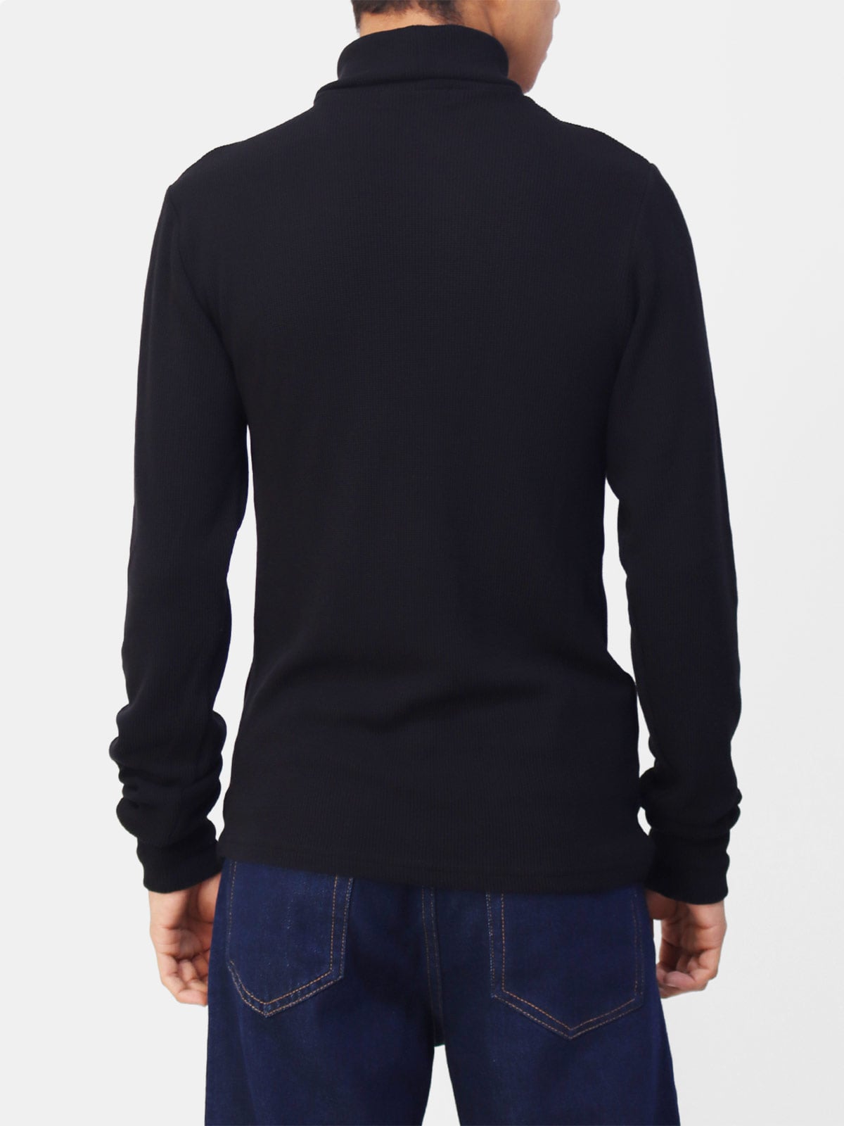 POLO MANGA LARGA HOMBRE KAYRA MAN COLOR ENTERO - 2
