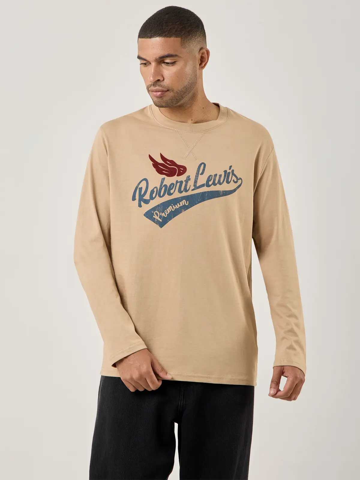 POLO MANGA LARGA HOMBRE ROBERT LEWIS PREMIUM - 1