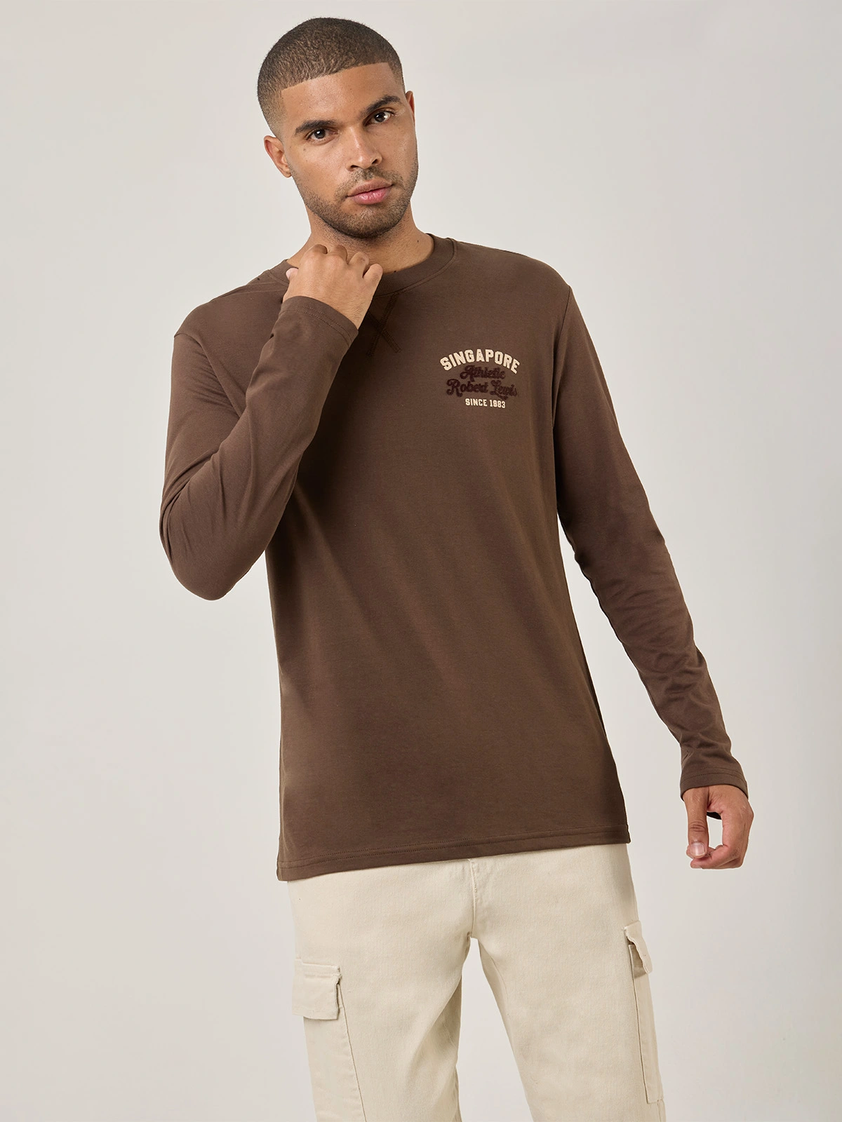 POLO MANGA LARGA HOMBRE ROBERT LEWIS ASINGAPORE - 1