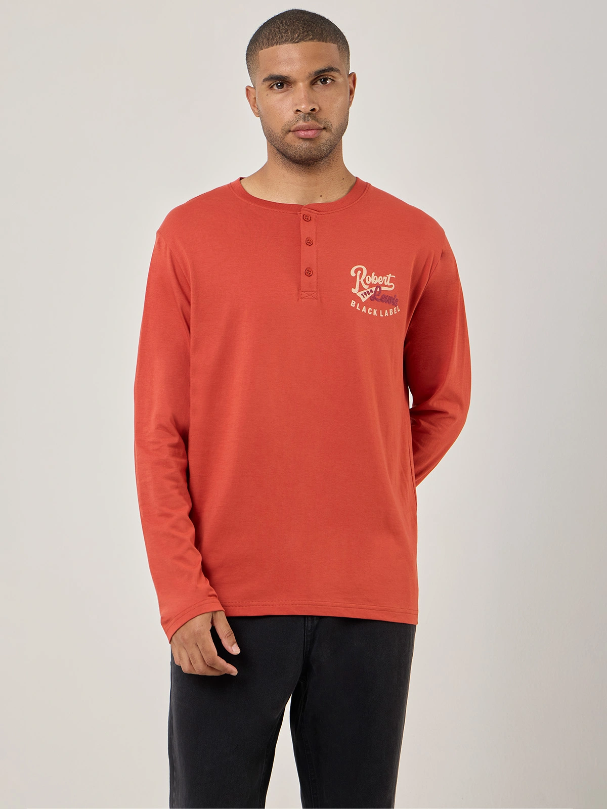 POLO MANGA LARGA HOMBRE ROBERT LEWIS ABLACK - 1