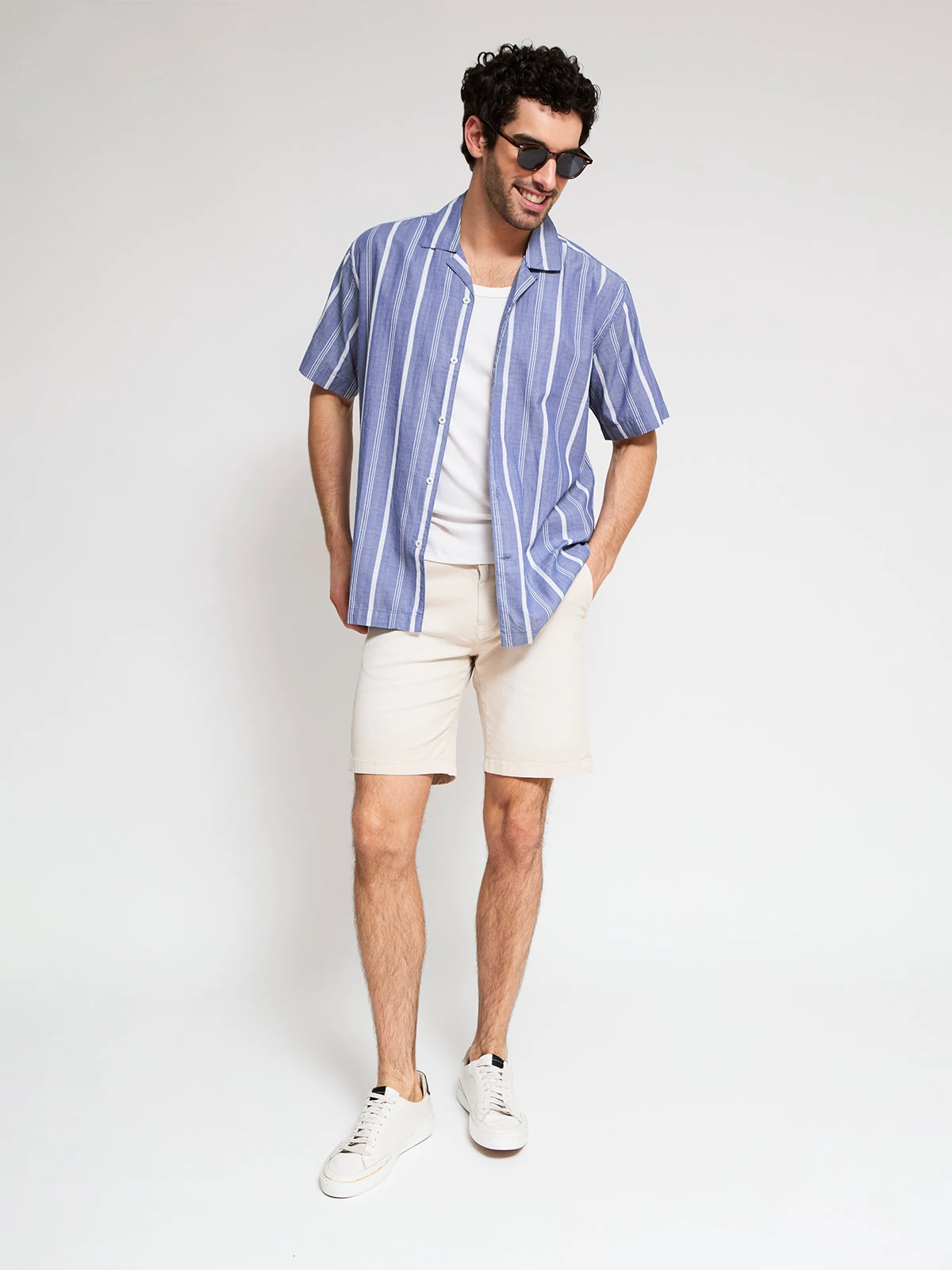 CAMISA MANGA CORTA ALGODÓN HOMBRE PEPE JEANS AZUL - 4