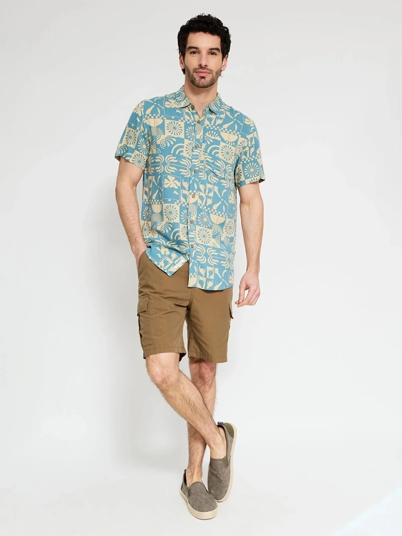 CAMISA MANGA CORTA HOMBRE CLOUDBREAK AZUL - 4