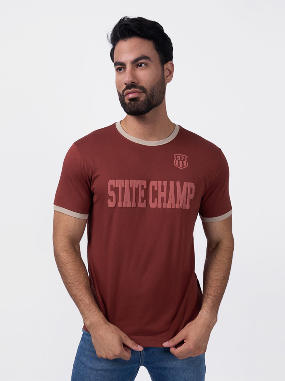 POLO MANGA CORTA HOMBRE BRONCO STATE CHAMP - 1