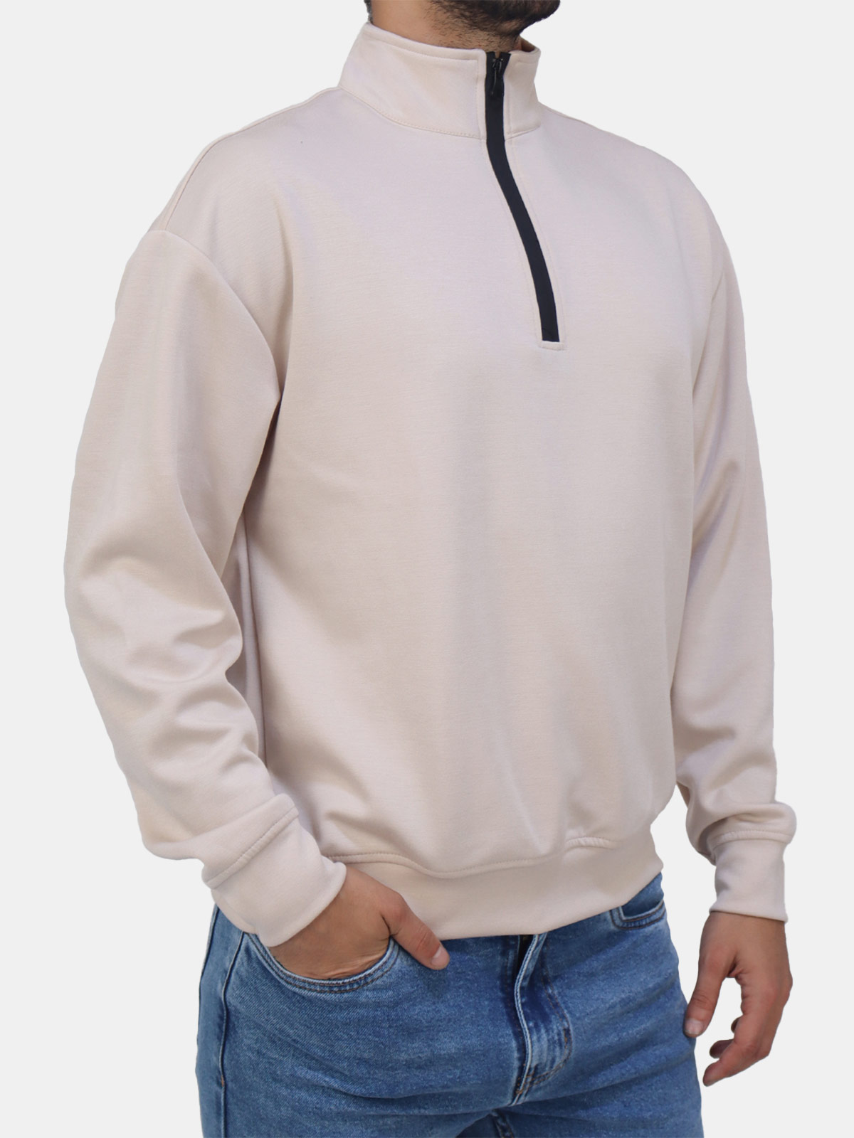 POLO MANGA LARGA HOMBRE KAYRA MAN CUELLO ALTO Y CIERRE - 3