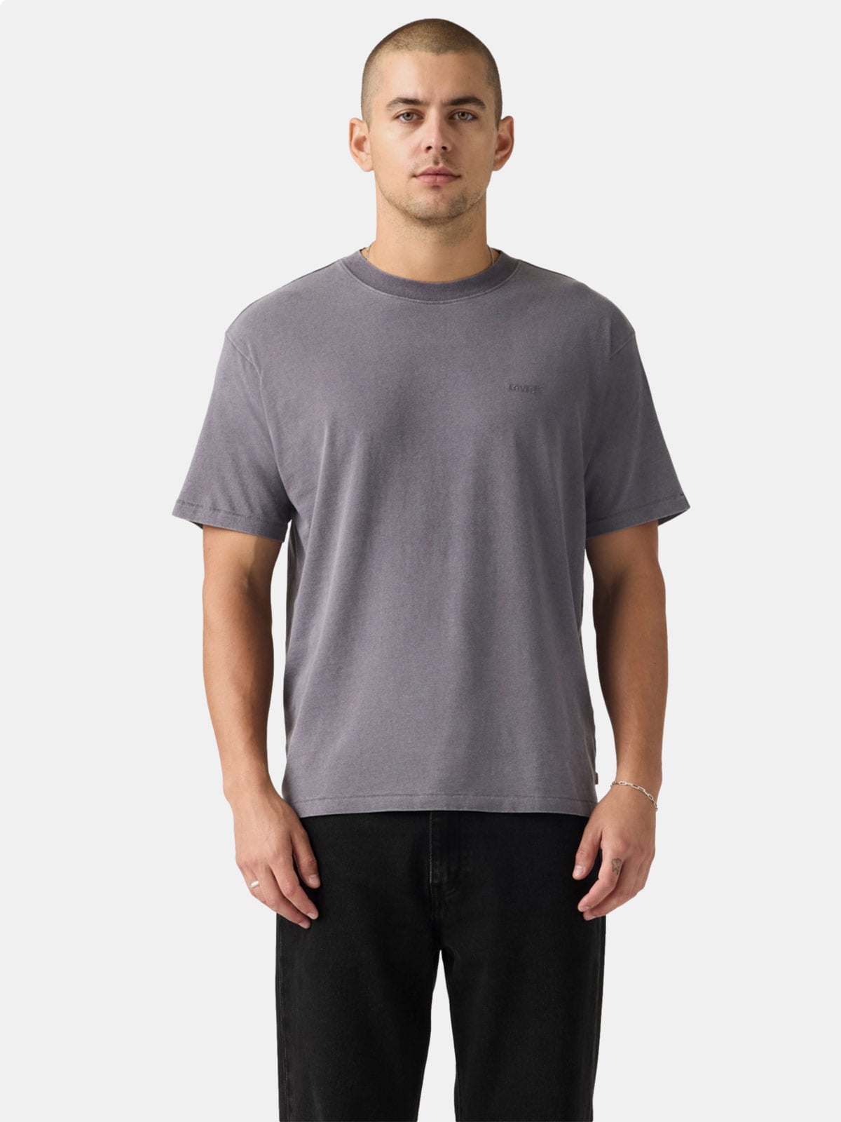 POLO MANGA CORTA HOMBRE LEVI'S RED TAB VINTAGE TEE GRUNGE WASH SMOKED PEARL - 1