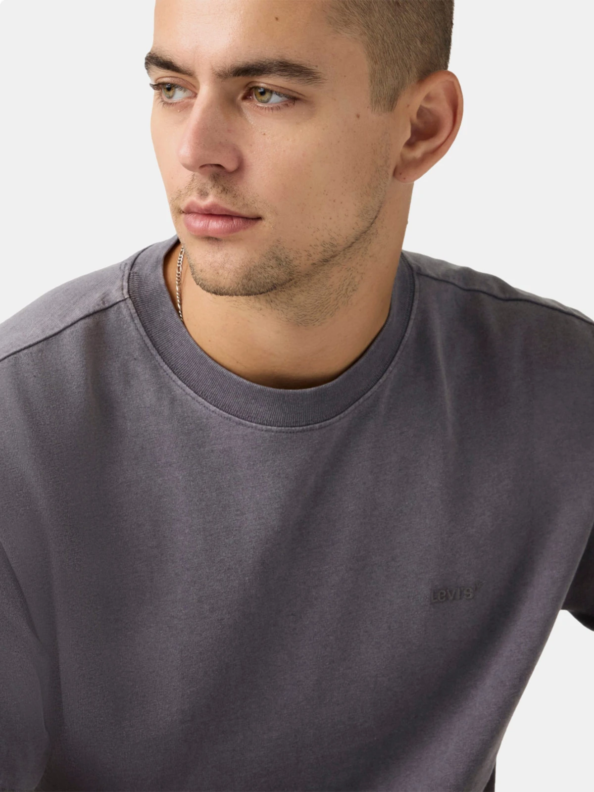 POLO MANGA CORTA HOMBRE LEVI'S RED TAB VINTAGE TEE GRUNGE WASH SMOKED PEARL - 4