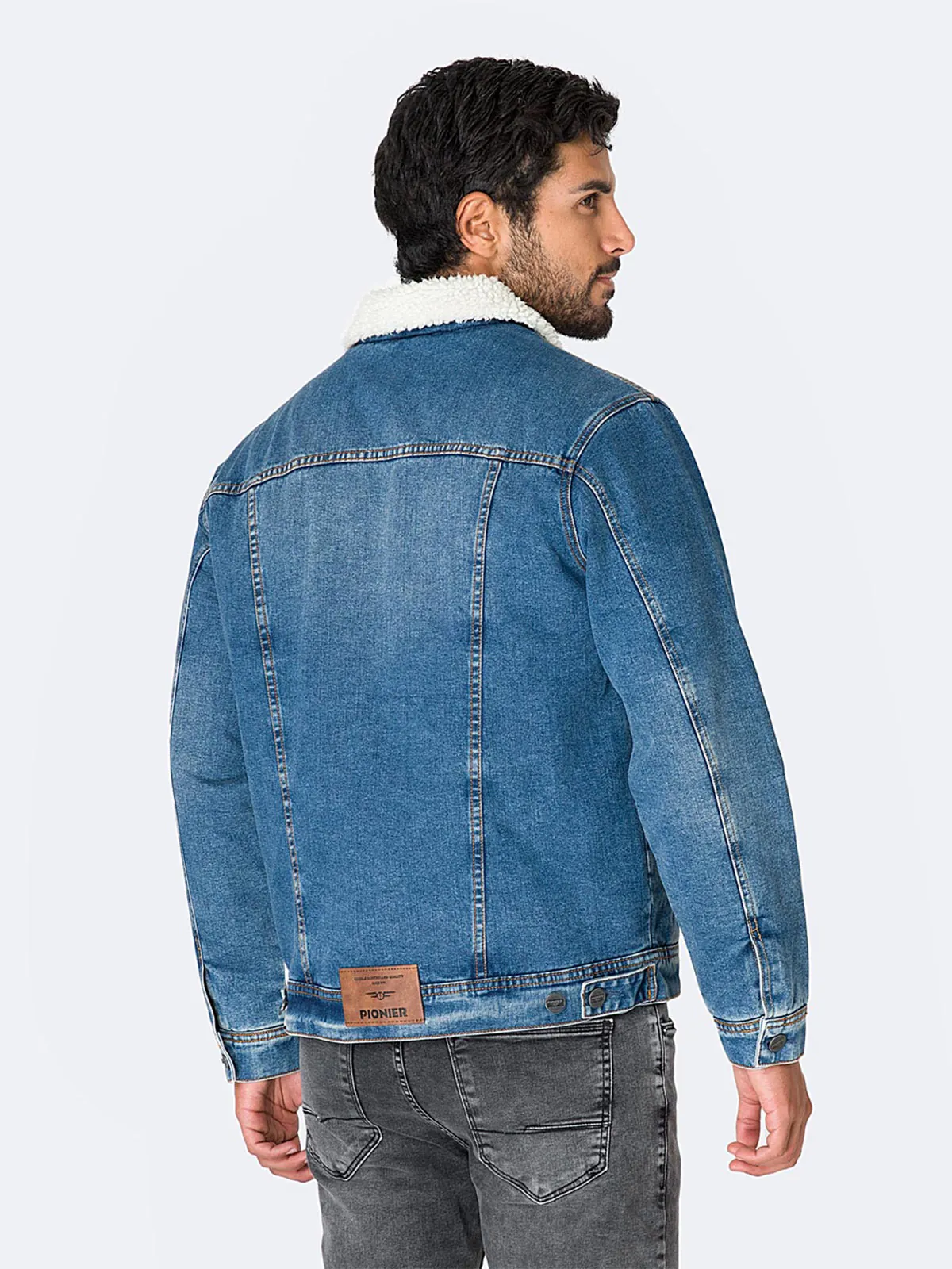 CASACA HOMBRE PIONIER DENIM CON FORRO - 2
