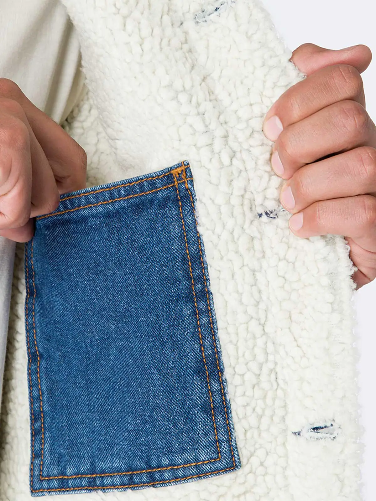 CASACA HOMBRE PIONIER DENIM CON FORRO - 5