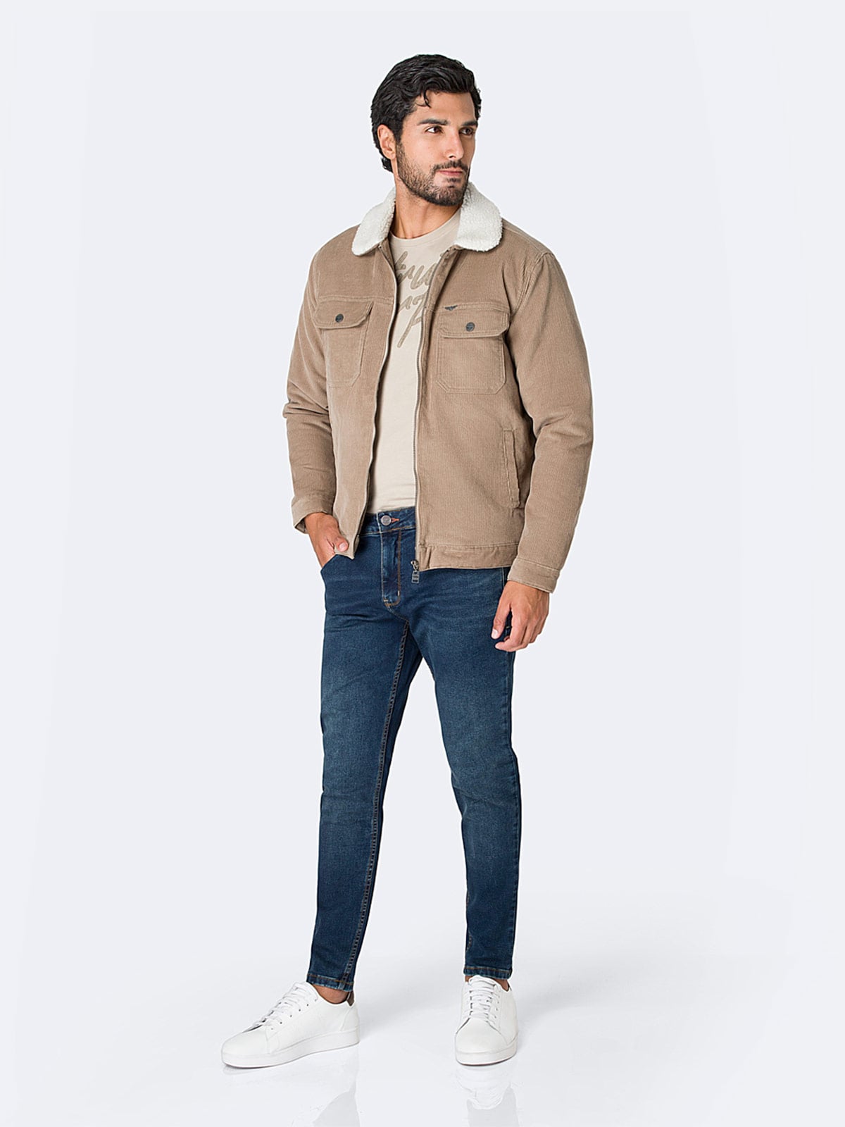 CASACA HOMBRE PIONIER CORDUROY CON FORRO - 4