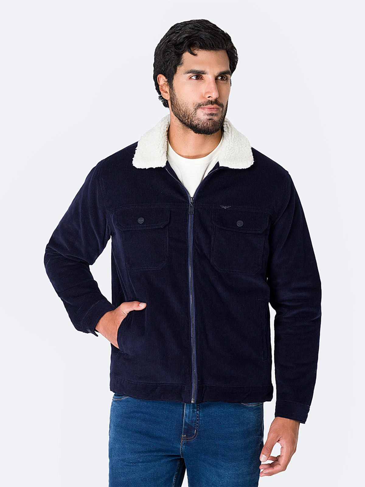 CASACA HOMBRE PIONIER CORDUROY CON FORRO - 1